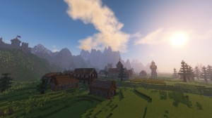 Download Medieval Village with Castle for Minecraft 1.12.2