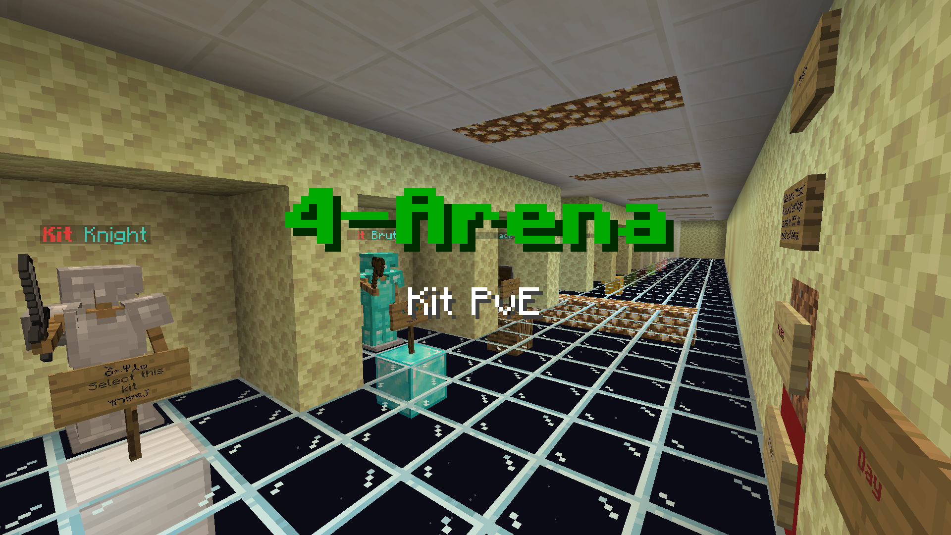 Download 4-Arena Kit PvE for Minecraft 1.14.3