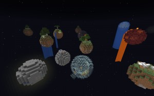 Download Floating Planets Survival for Minecraft 1.16.4