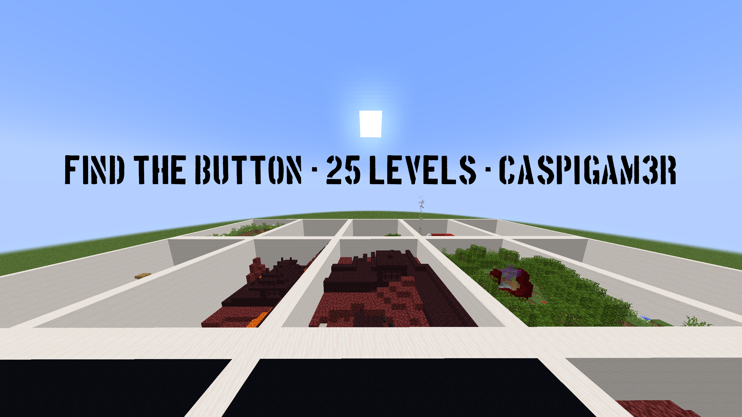 Download Find The Button - 25 Levels 1.0 for Minecraft 1.19