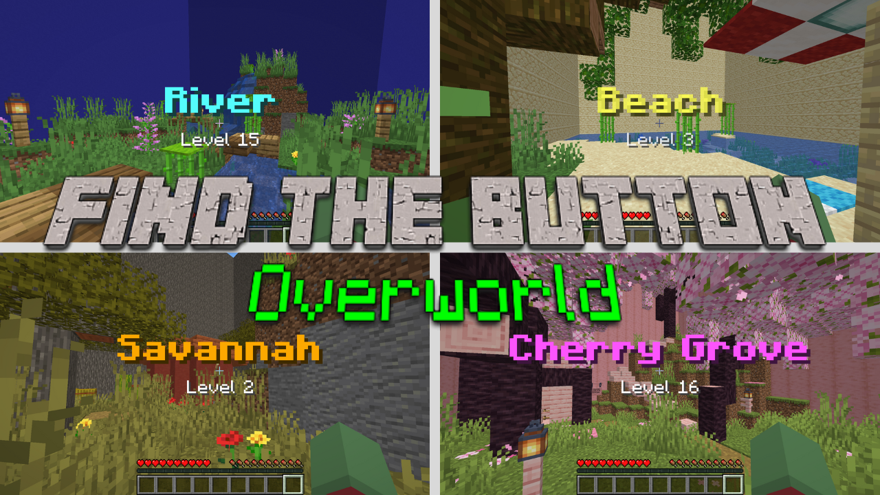 Download Find the Button: Overworld 1.0 for Minecraft 1.20