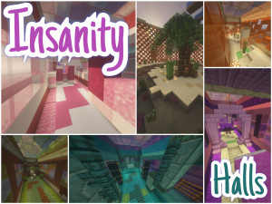 Download Insanity Halls 1.0 for Minecraft 1.19.4