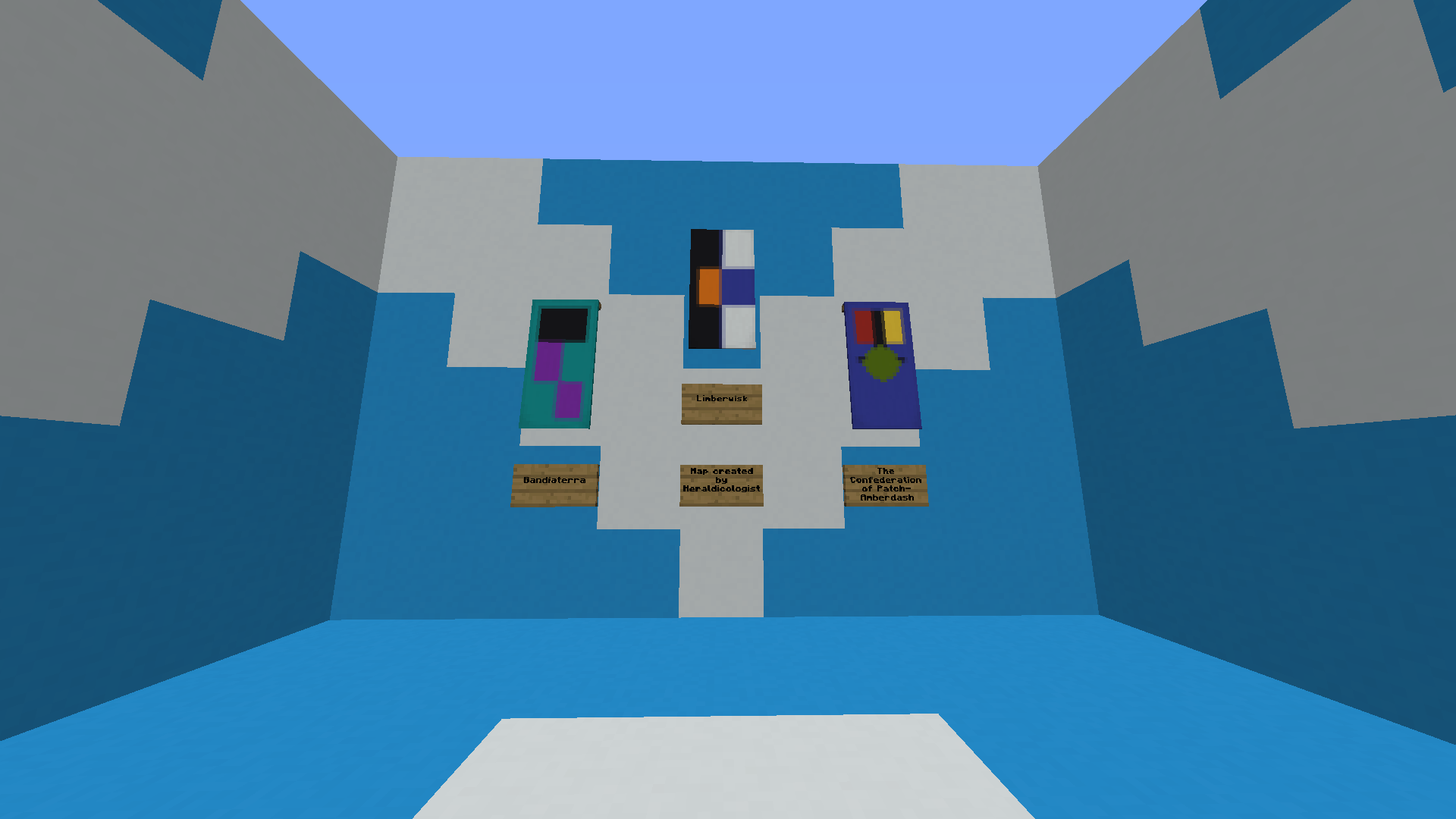 Download «National Flags» (358 kb) map for Minecraft