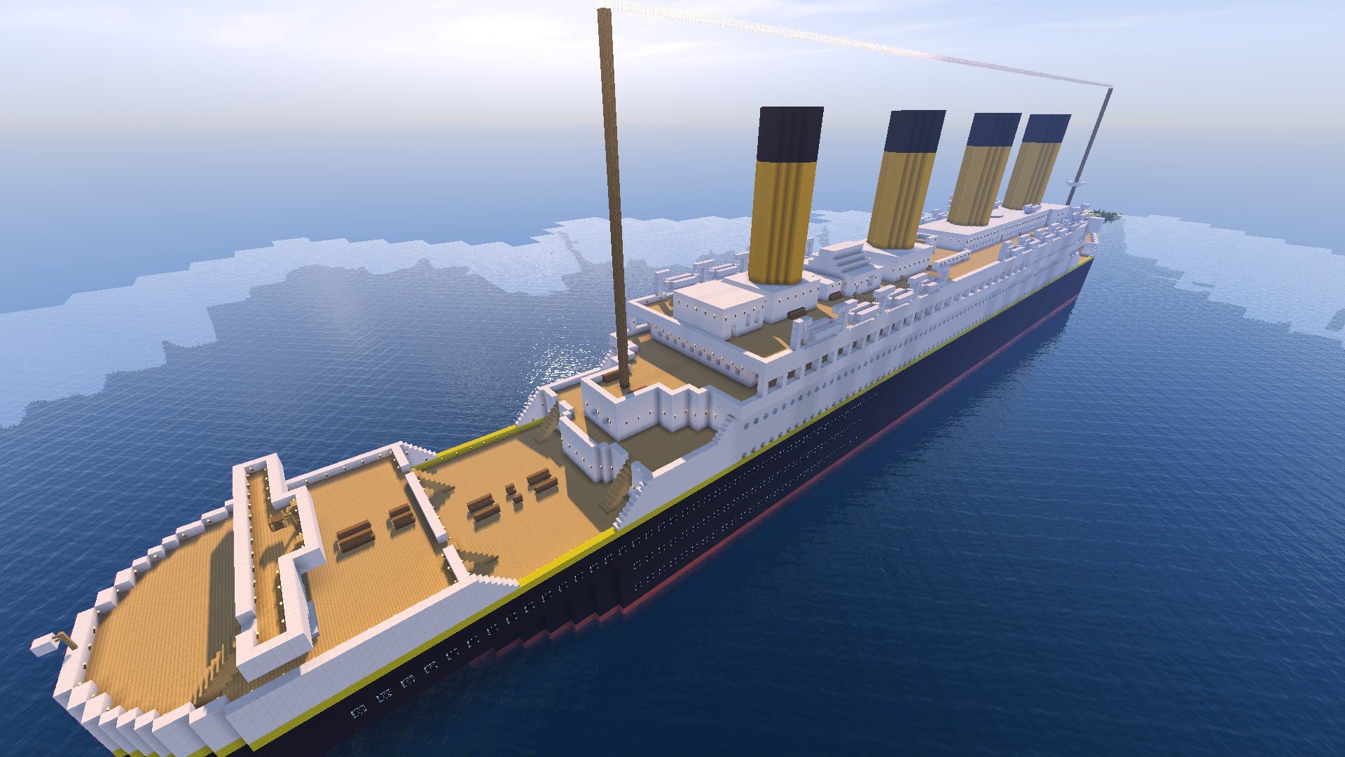 Download «RMS Titanic» (20 mb) map for Minecraft