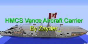 Download HMCS Vance Aircraft Carrier for Minecraft 1.12.2