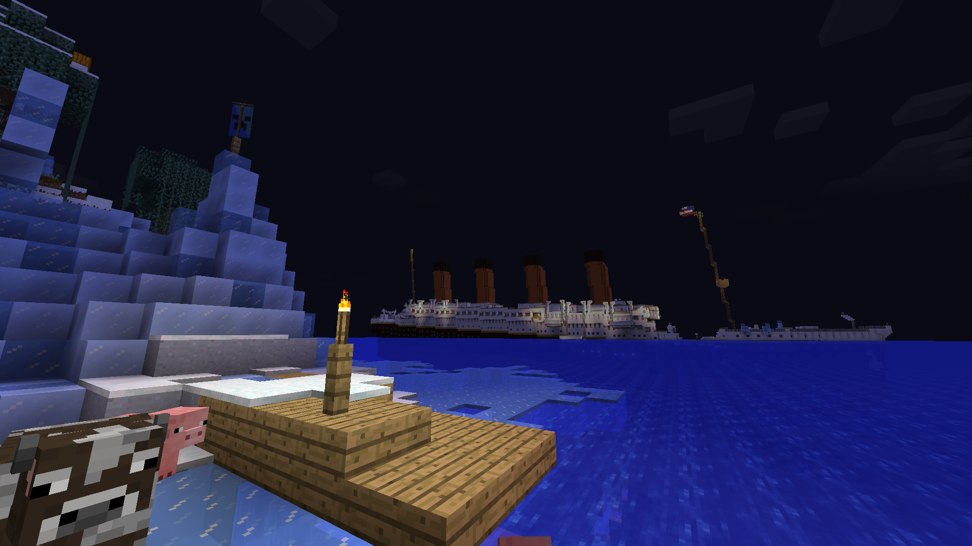 Download «TITANIC - Survival Iceberg» (6 mb) map for Minecraft