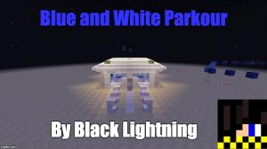 Download Blue and White Parkour for Minecraft 1.8