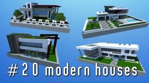 Download 20 Modern Houses Pack for Minecraft 1.7.10