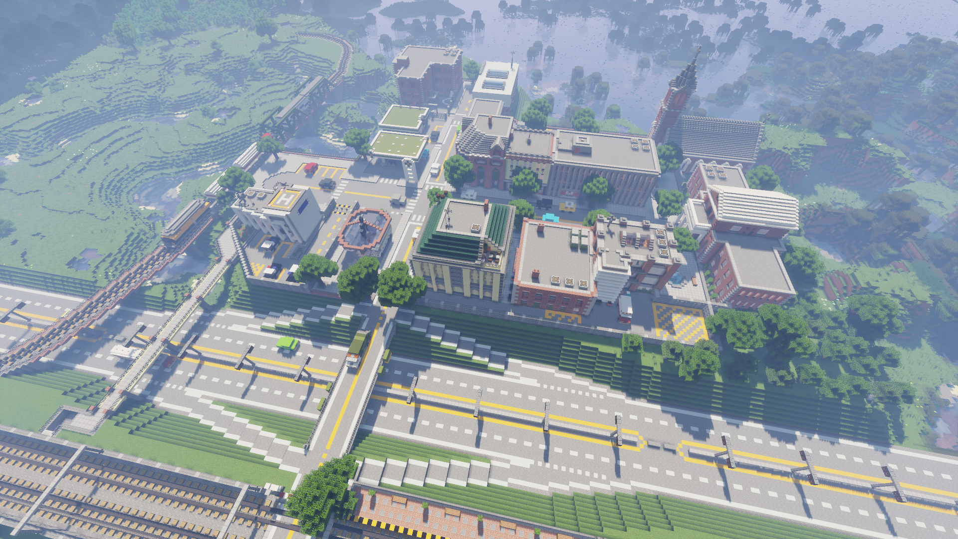 minecraft city maps with police station 1.7.10