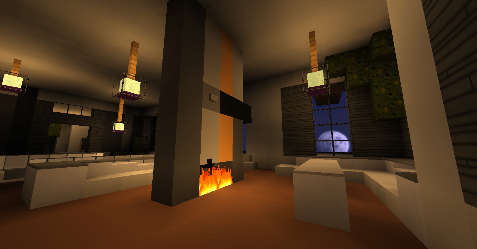 Modern House on the Mountain Casa Moderna na Montanha Minecraft Map