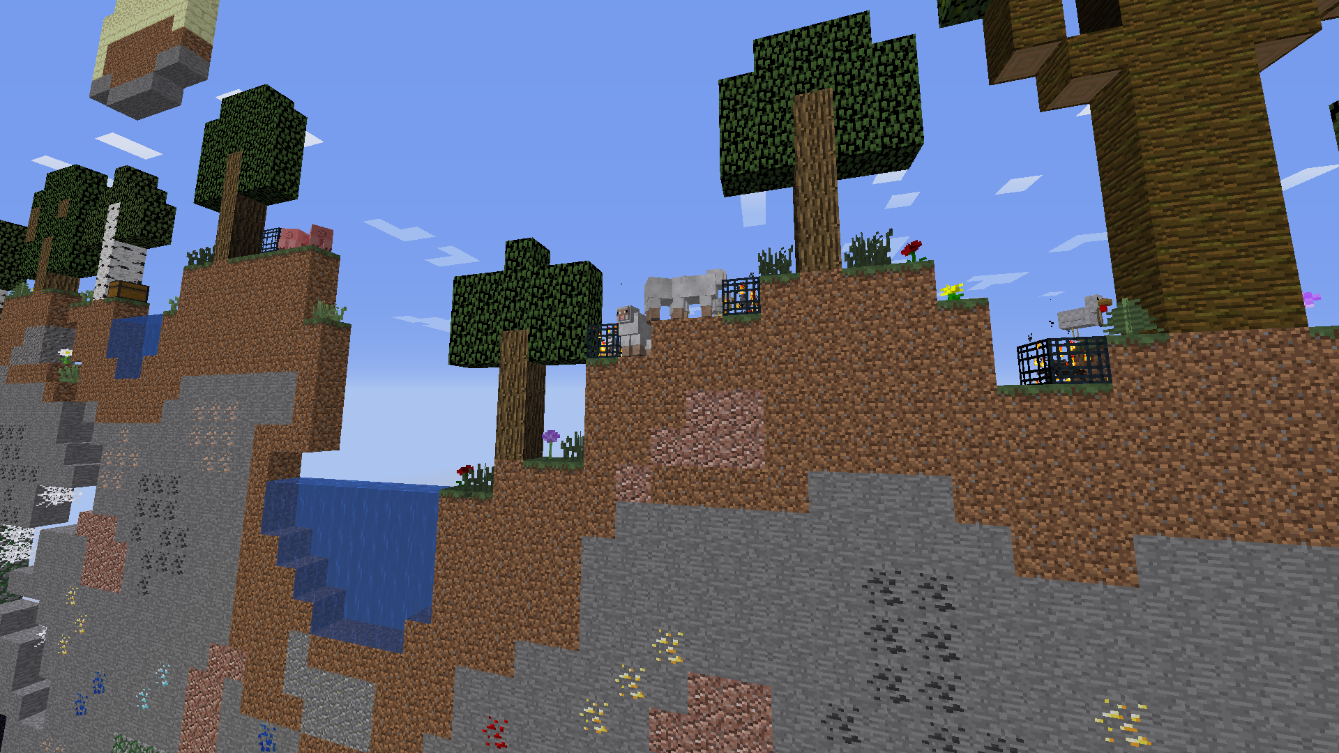 What is the title of this picture ? Download «2D Survival!» (420 kb) map for Minecraft