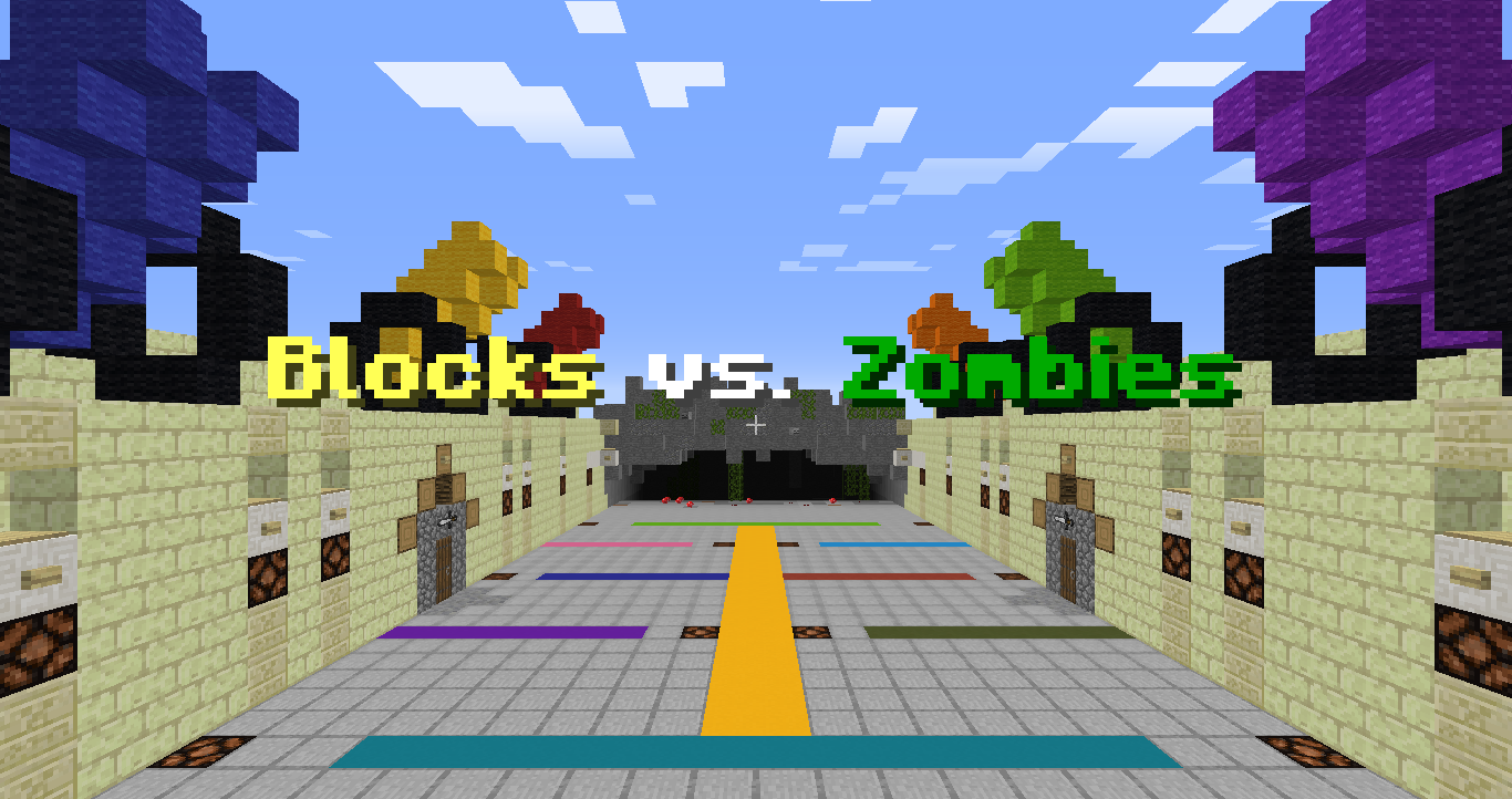 Download Blocks Vs Zombies Fanmade 1 Mb Map For Minecraft