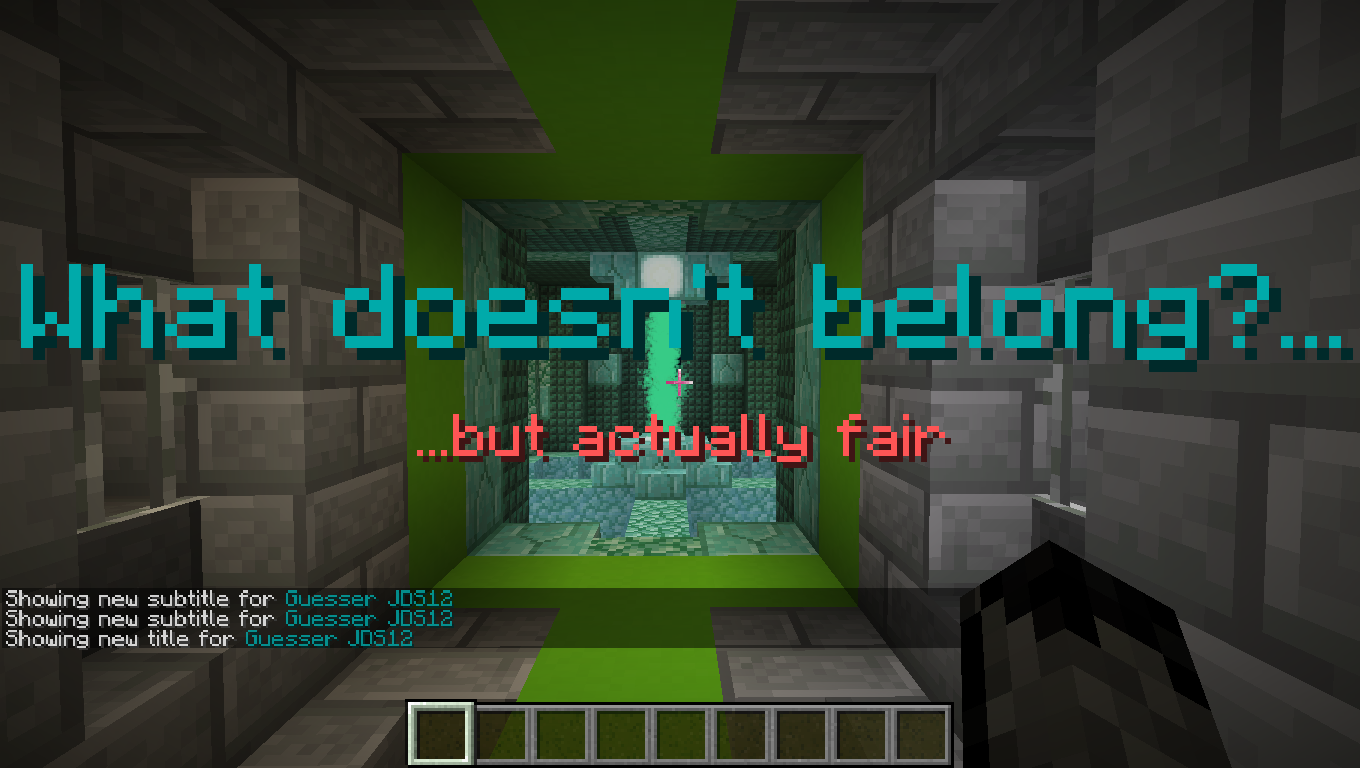 Download Actually Fair What Doesn't Belong for Minecraft 1.14