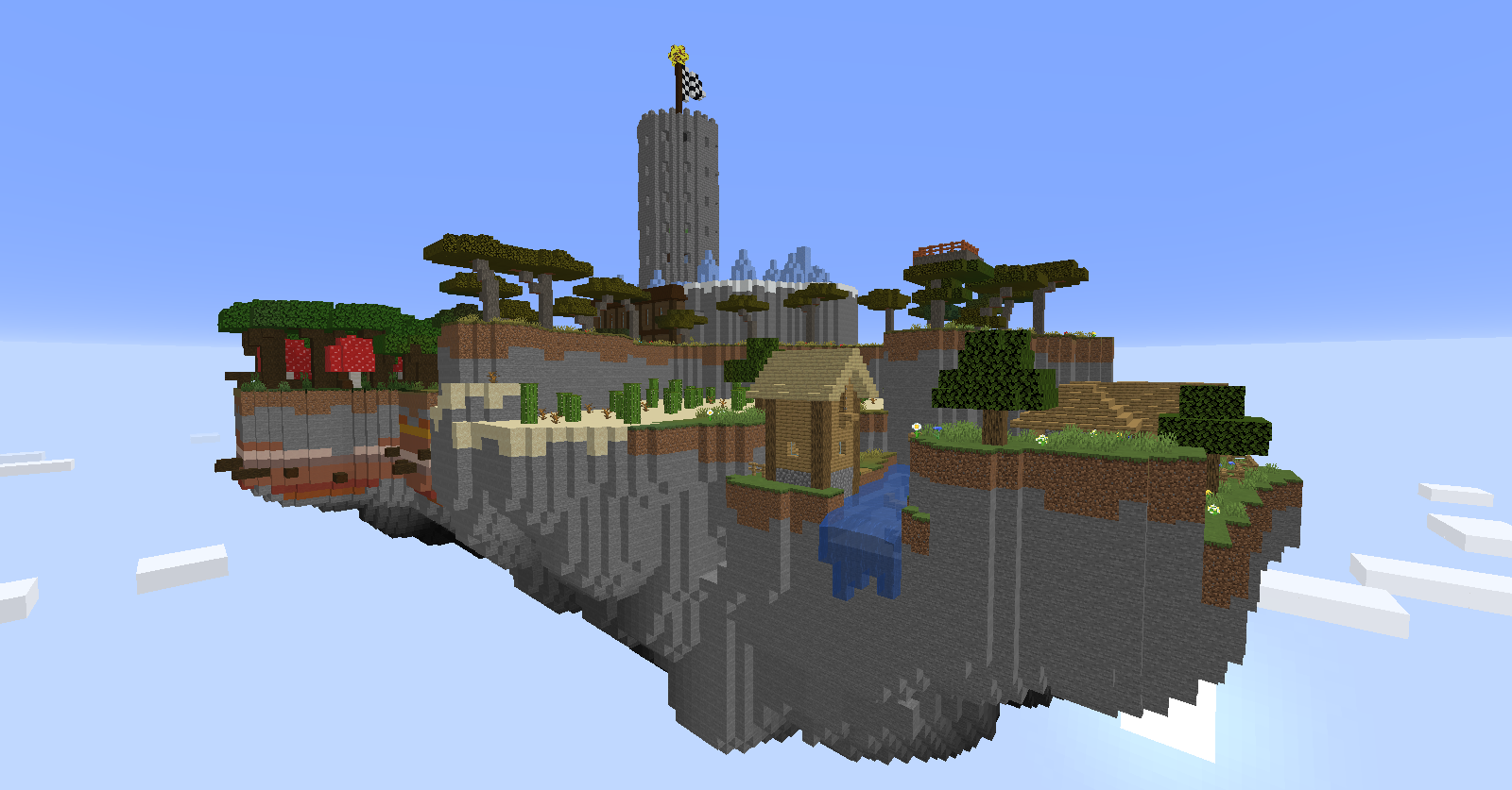 Download Parkour on Sky Island for Minecraft 1.15.2