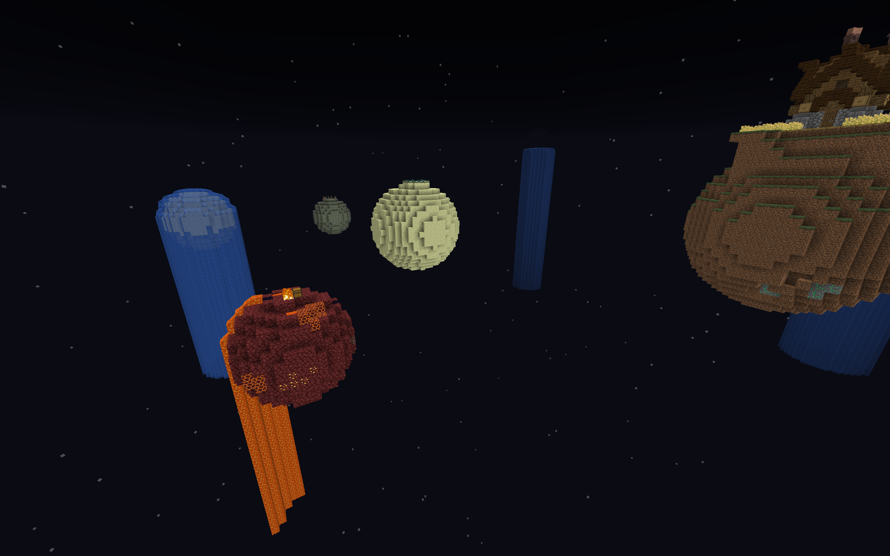 Download «Floating Planets Survival» (4 mb) map for Minecraft