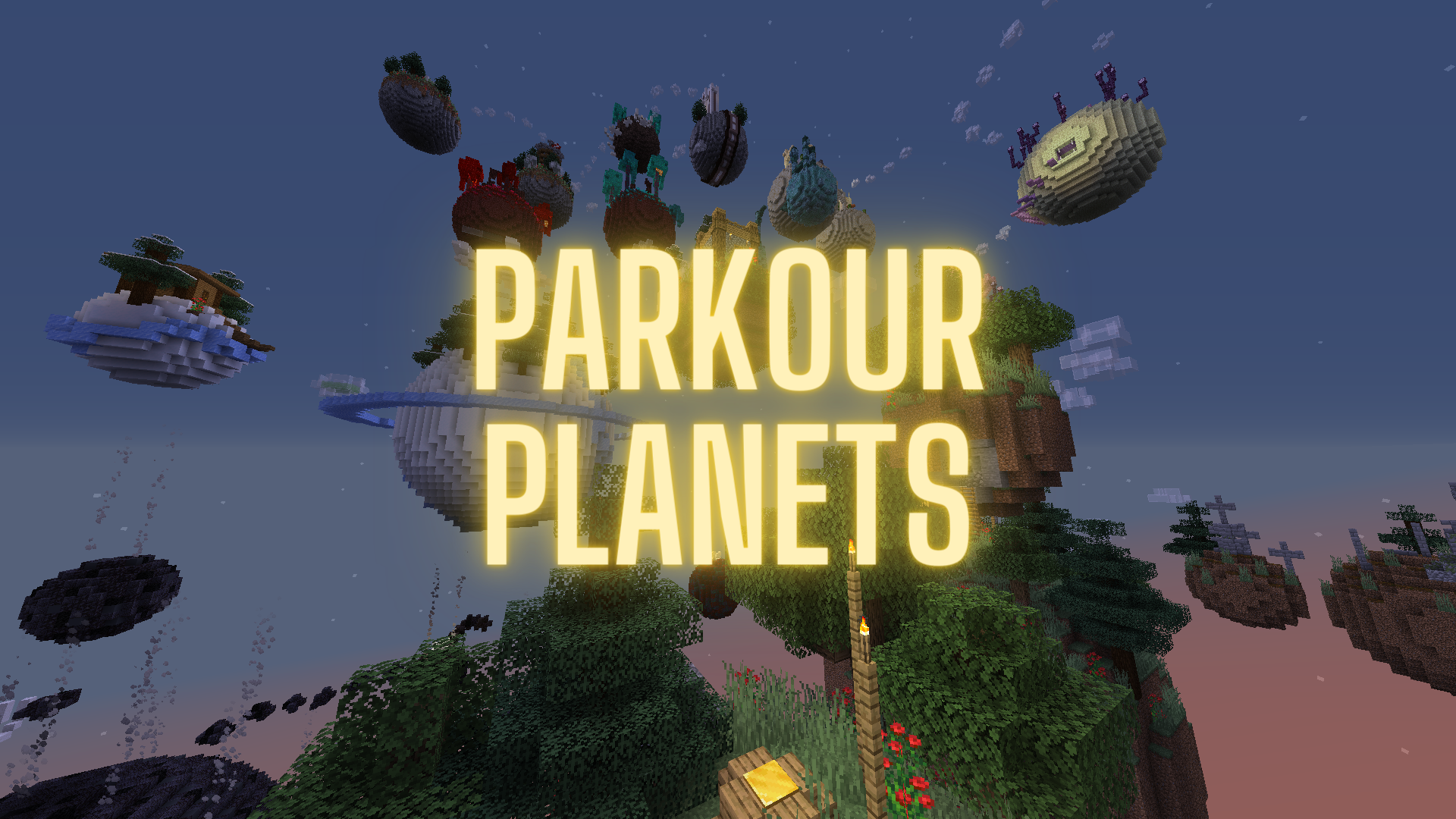 Planet Parkour Map 1.16.5 for Minecraft 