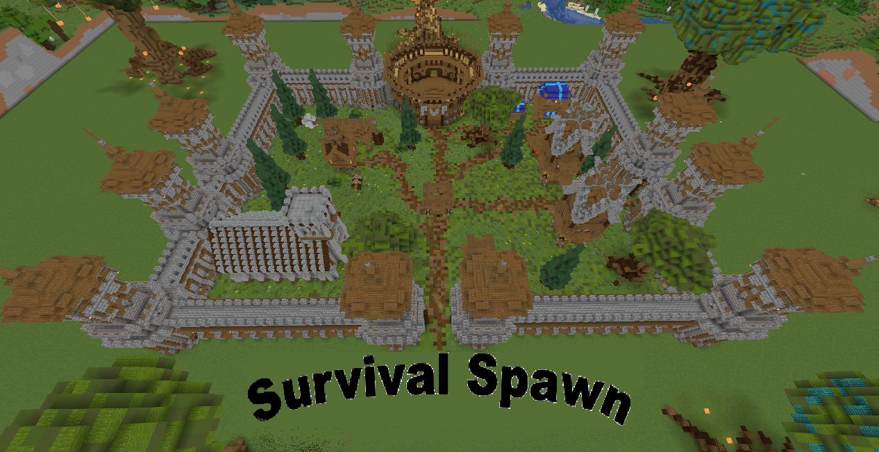 Download Castle Survival Spawn 22 Mb Map For Minecraft