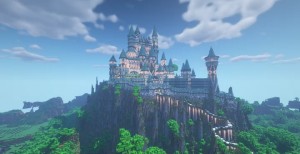 Mountain Fortress Map (1.19.3, 1.18.2) - Medieval Survival Castle 