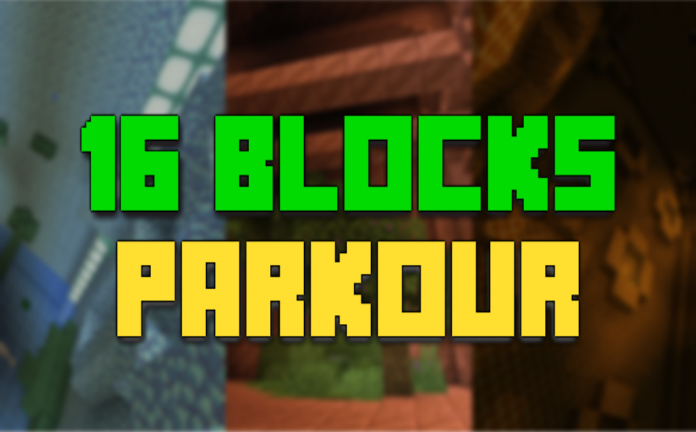 Download 16 BLOCKS PARKOUR for Minecraft 1.17.1