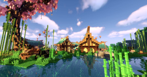 Download Hide & Seek: Panda Village 1.0 for Minecraft 1.18.2