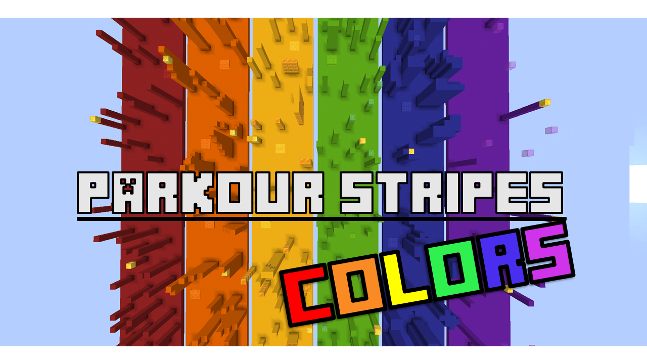 Download Parkour Stripes Colors 1.0 for Minecraft 1.18.2