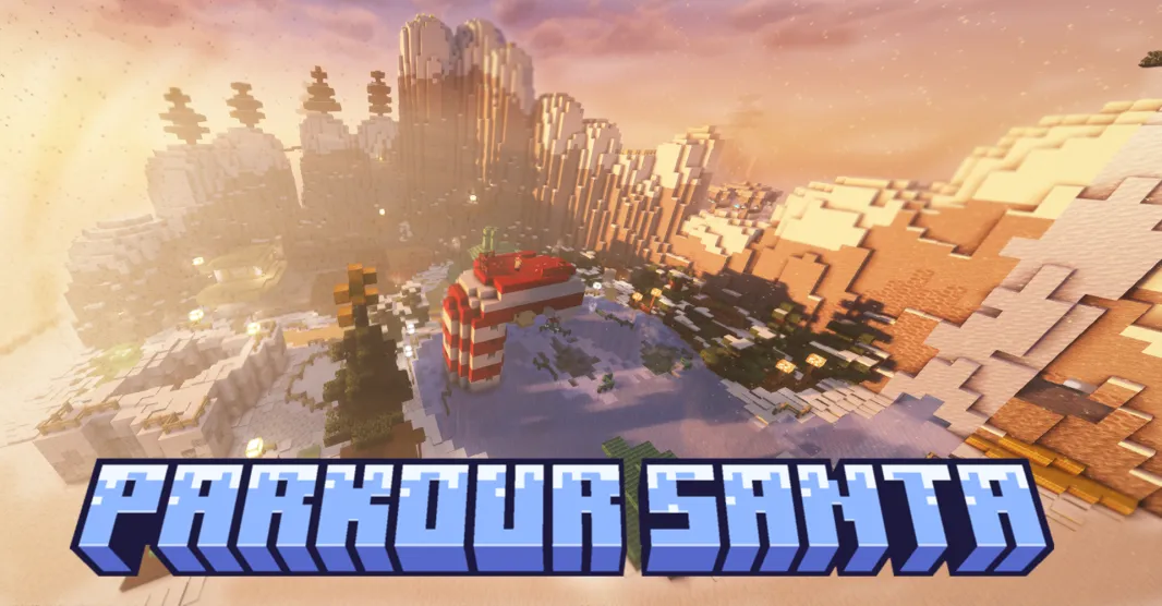 Download Parkour Santa Claus 1.0.0 for Minecraft 1.20.2