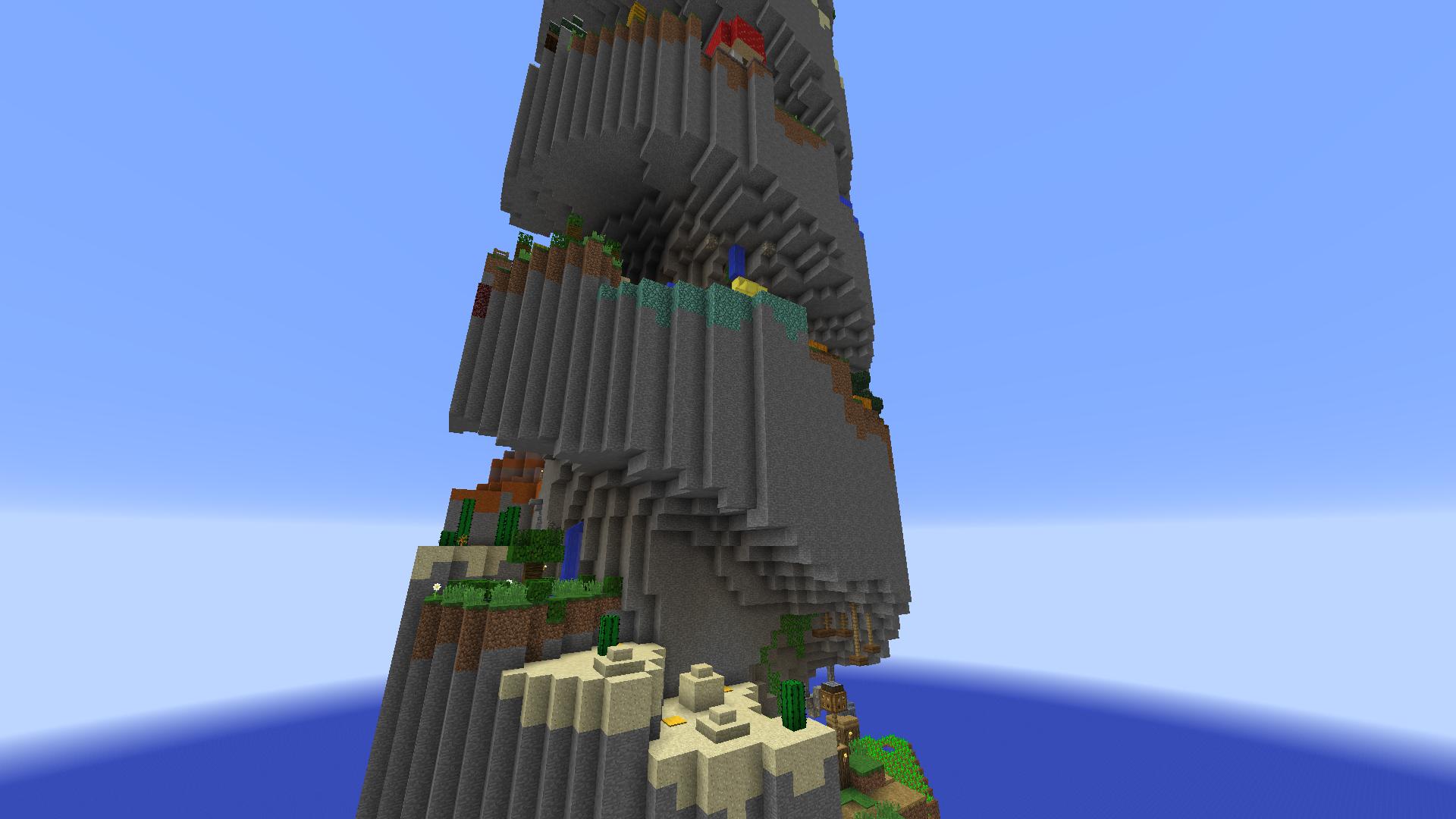 What is the title of this picture ? Download «Parkour Spiral 2» (17 mb) map for Minecraft