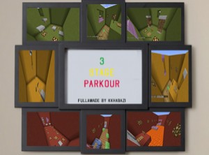 Download 3 Stage Parkour for Minecraft 1.11.2