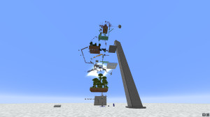 Download Getting Over It Styled Parkour Map for Minecraft 1.21.4